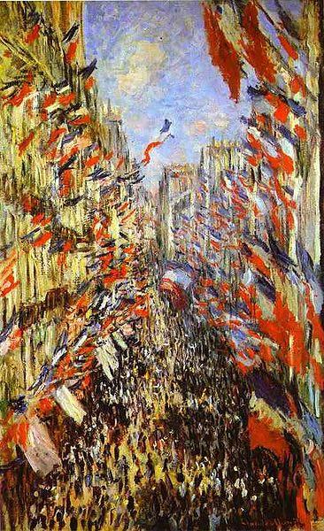 Claude Monet Rue Montorgueil, china oil painting image